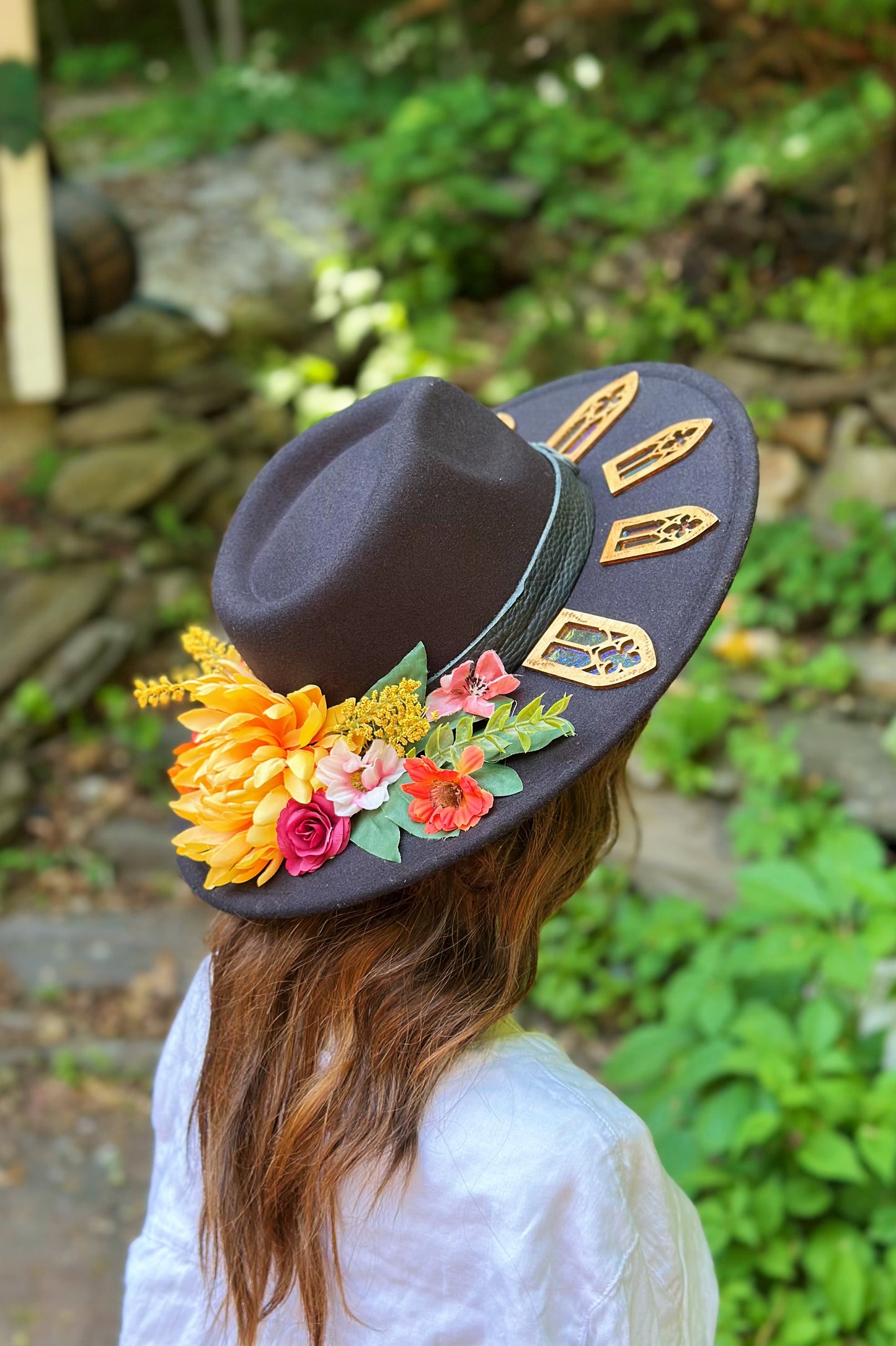 "Harvest Dreams" - OOAK Halo Hat