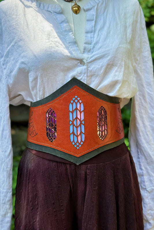 "Tales of a Little Fella" - OOAK Corset Belt - Size Large