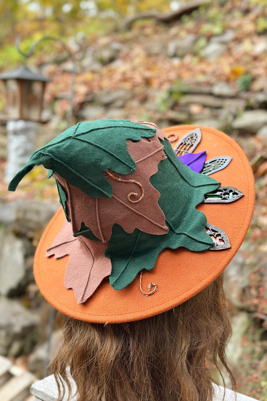 "Witch of the Turning Leaves" - OOAK Halo Hat