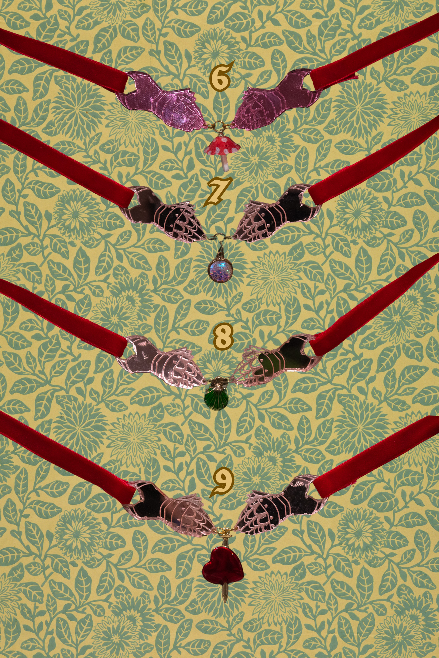 The Knight's Trinket Choker - Red