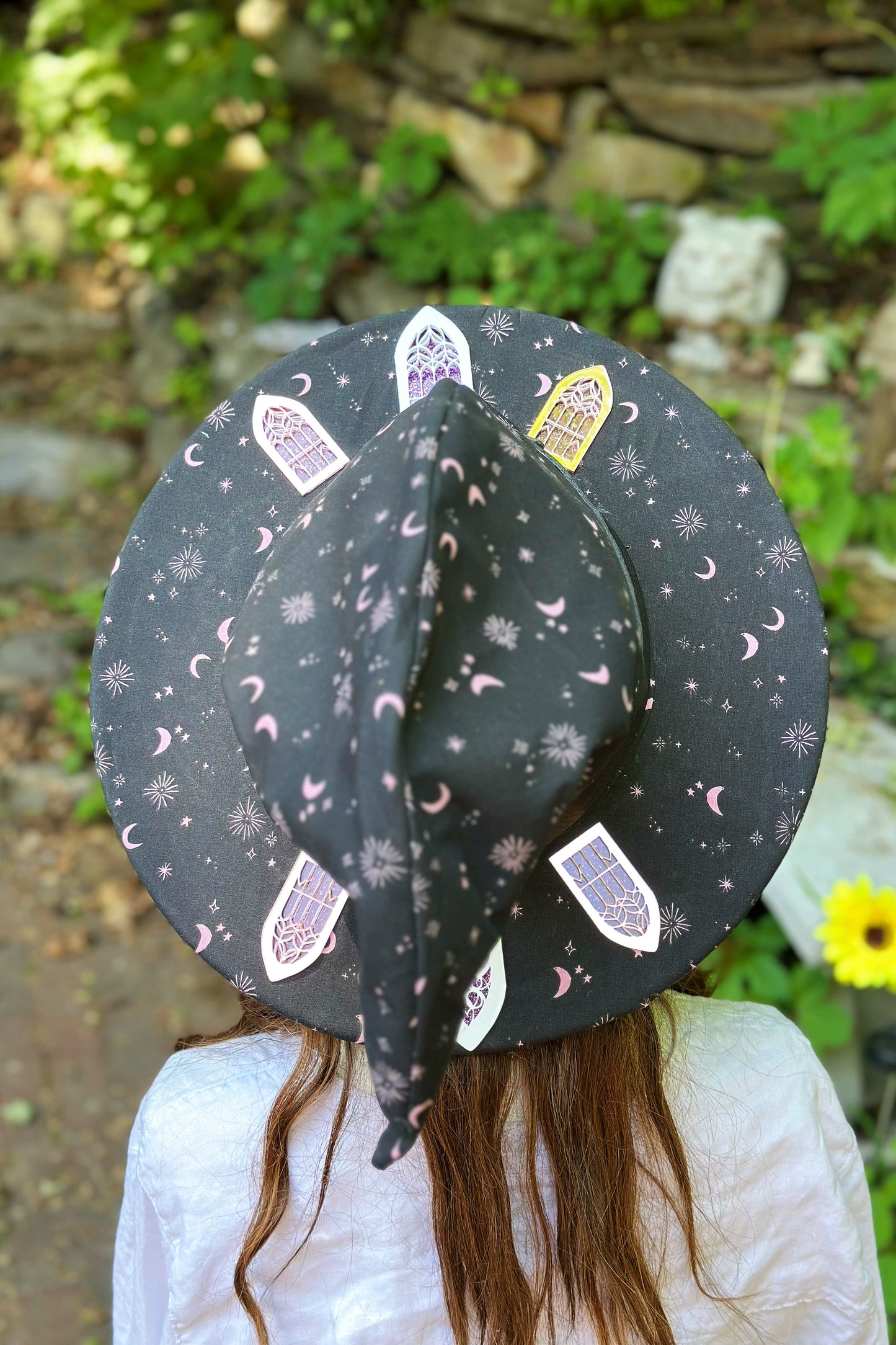 "Pink Potion Maker" - OOAK Magician Halo Hat