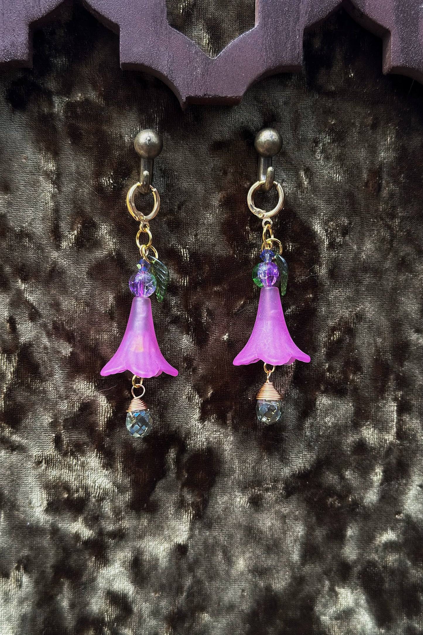 Bud and Blossom OOAK Earrings