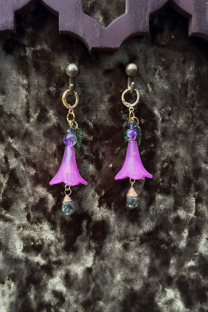 Bud and Blossom OOAK Earrings