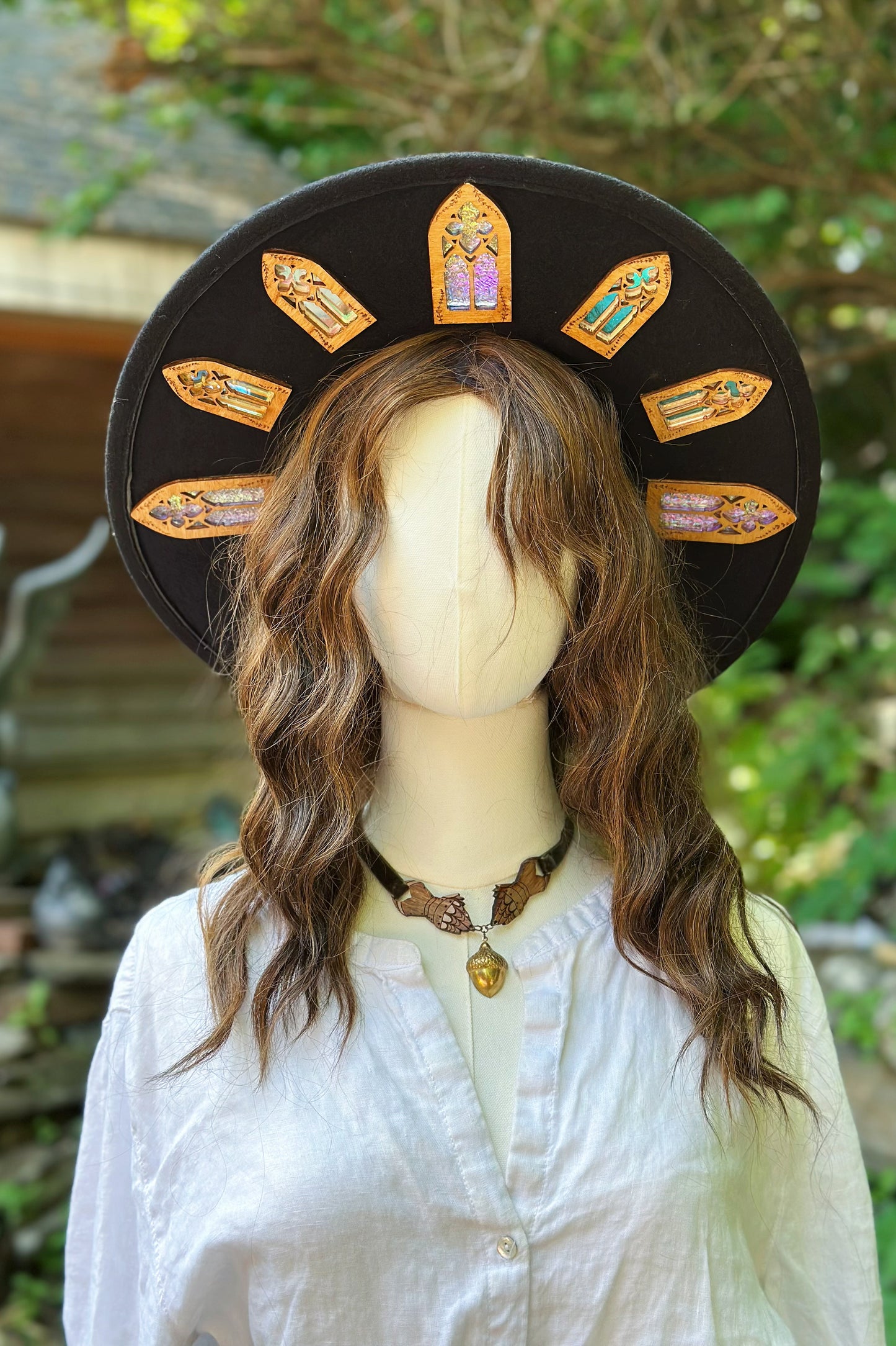 "Harvest Dreams" - OOAK Halo Hat