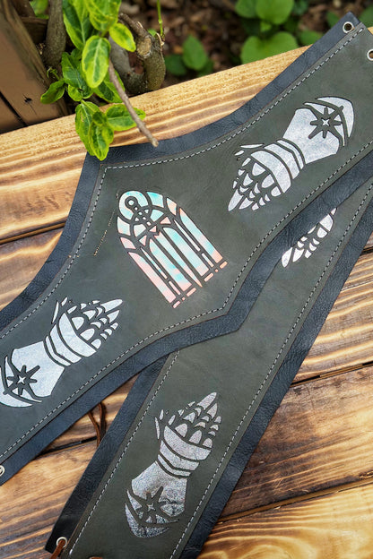 "A Sword's Tale" - OOAK Corset Belt - Size Large - B GRADE