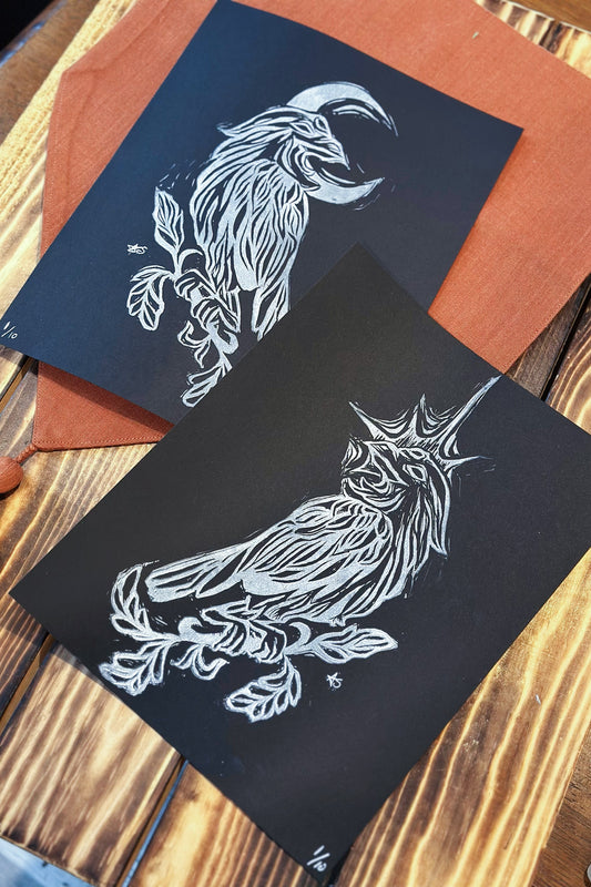 Celestial Raven Prints
