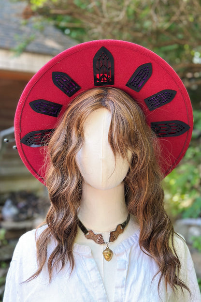 "Gothic Gardens" - OOAK Halo Hat