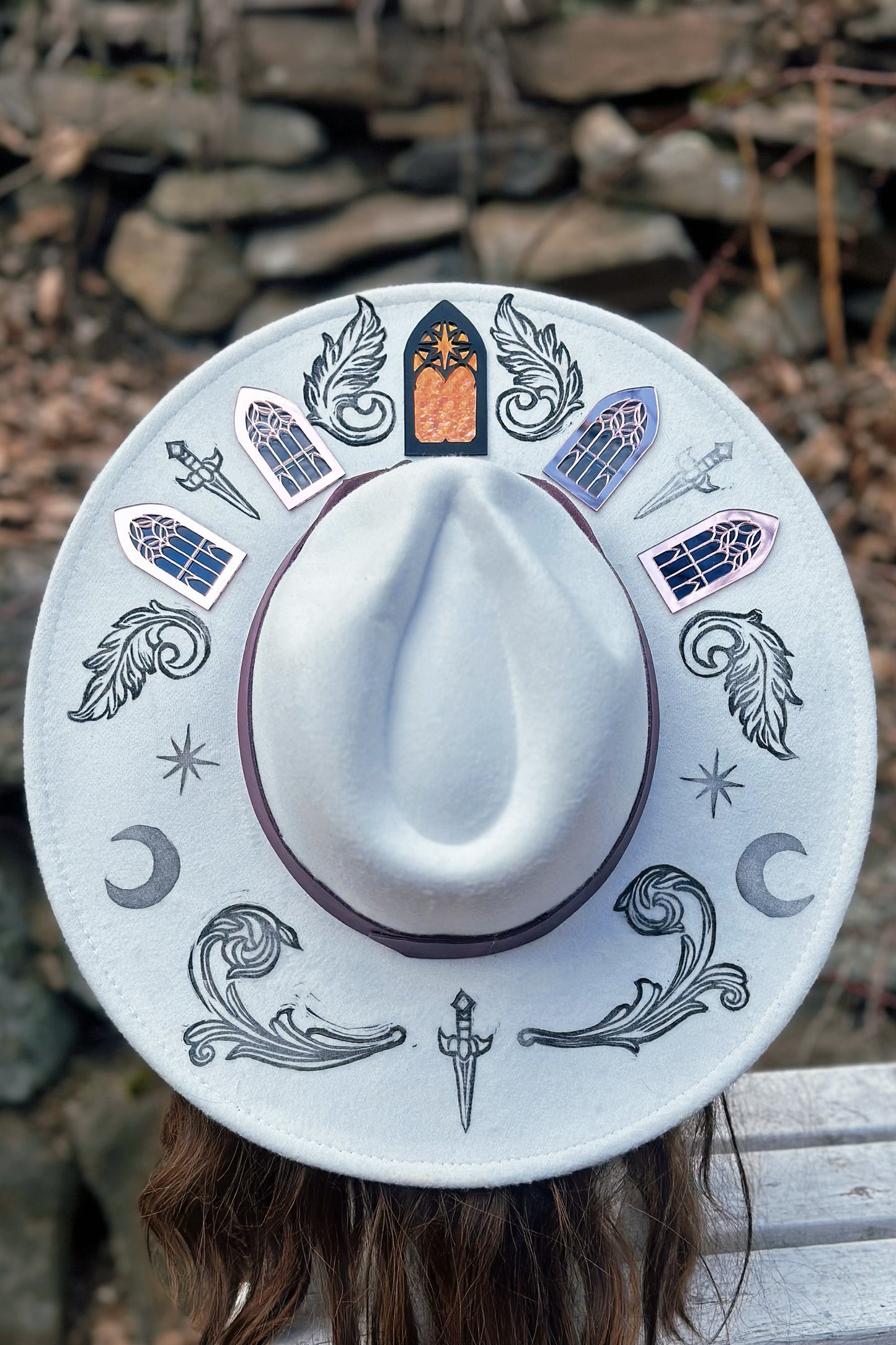 Pure of Heart - OOAK Halo Hat
