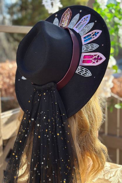 “Darcy’s Dance” - OOAK Halo Hat