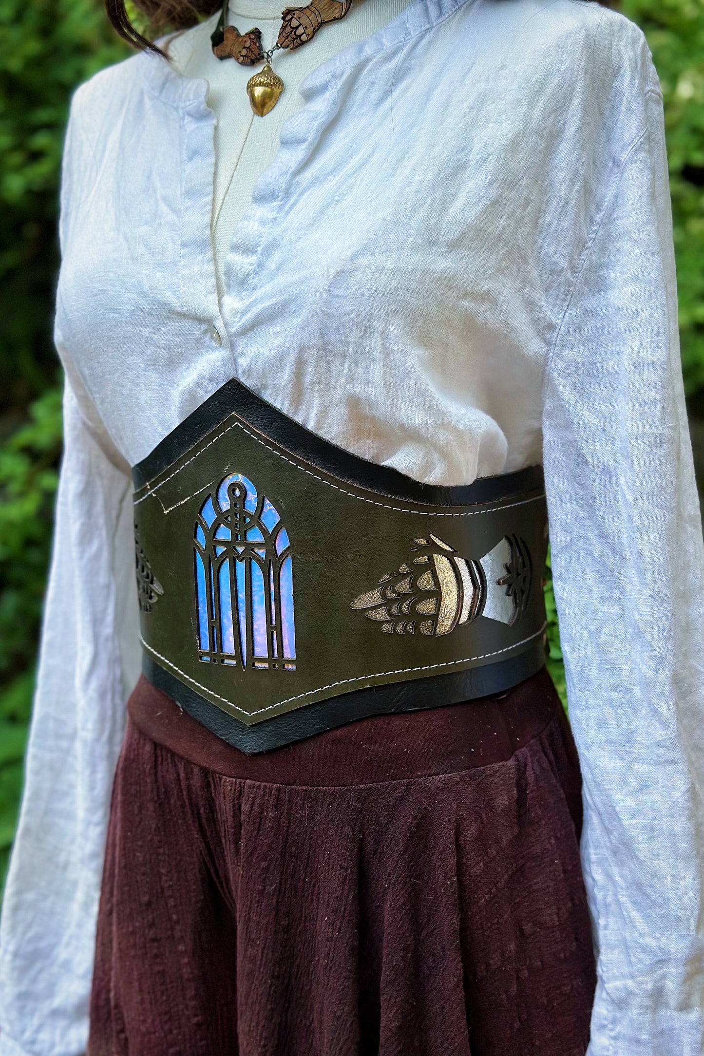 "A Sword's Tale" - OOAK Corset Belt - Size Large - B GRADE
