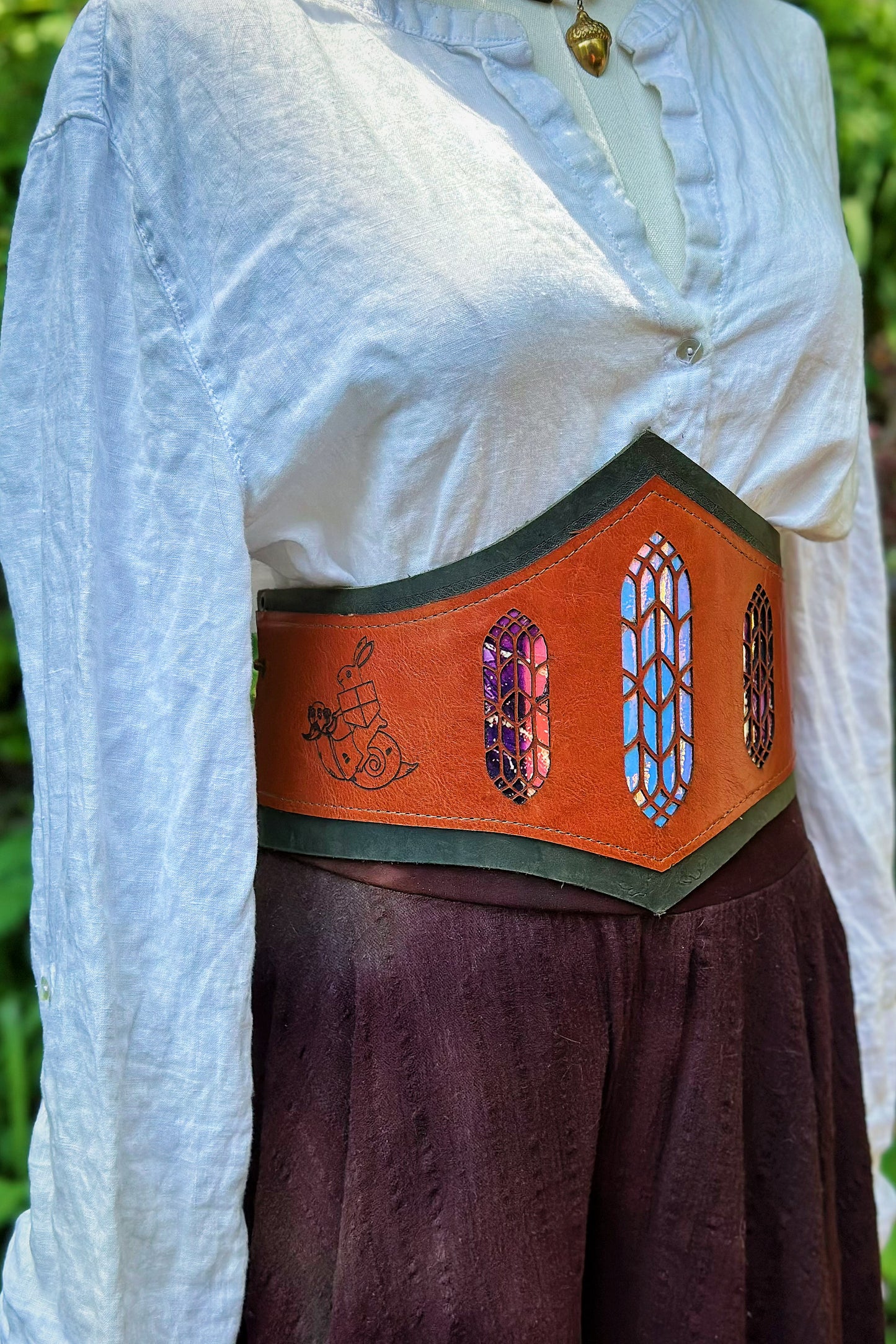"Tales of a Little Fella" - OOAK Corset Belt - Size Large