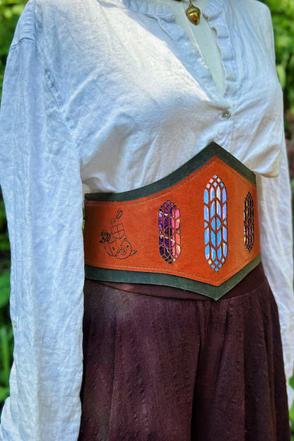 "Tales of a Little Fella" - OOAK Corset Belt - Size Large