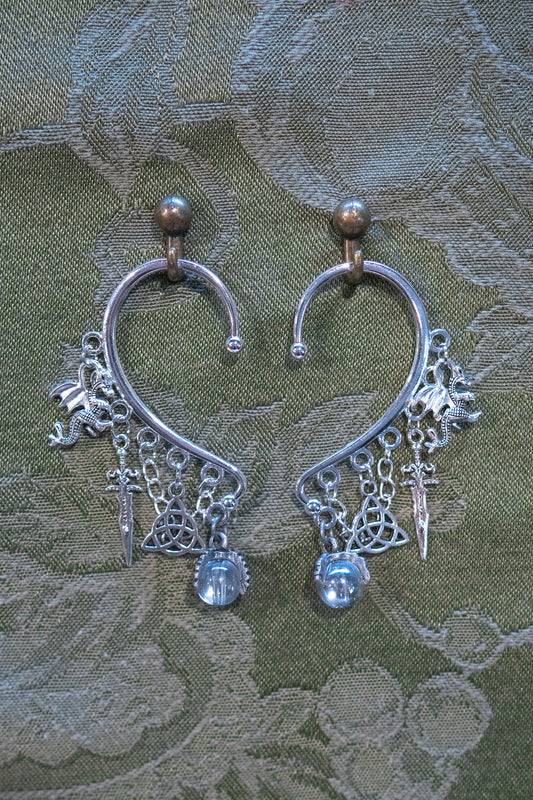 "Dragon Prophecy" - OOAK Earcuff Pair