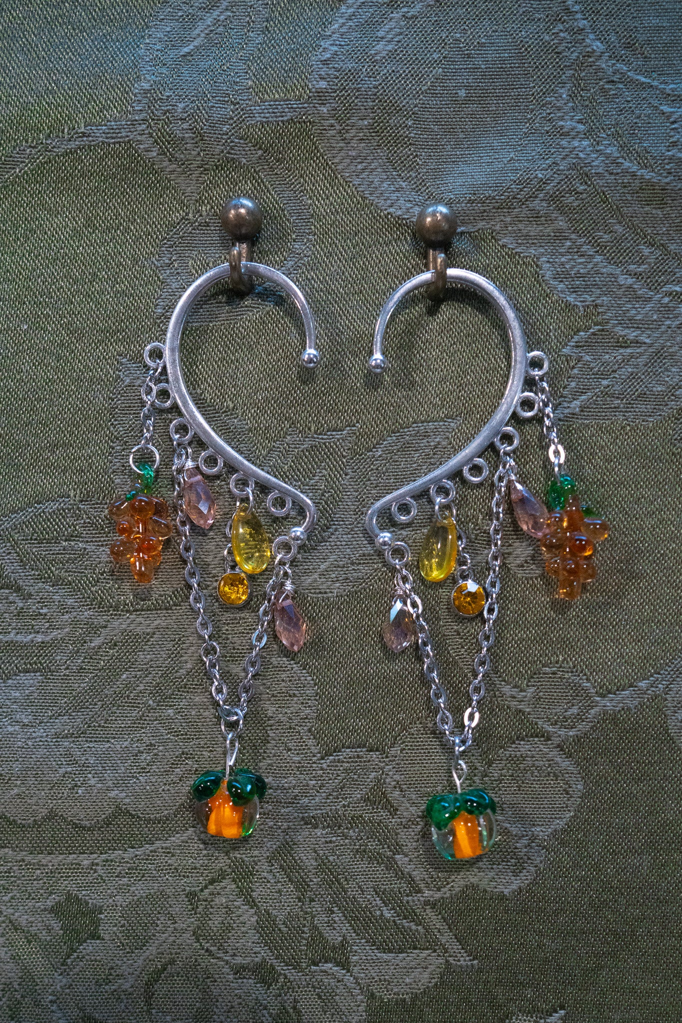 "Cirtrus Kiss" - OOAK Earcuff Pair