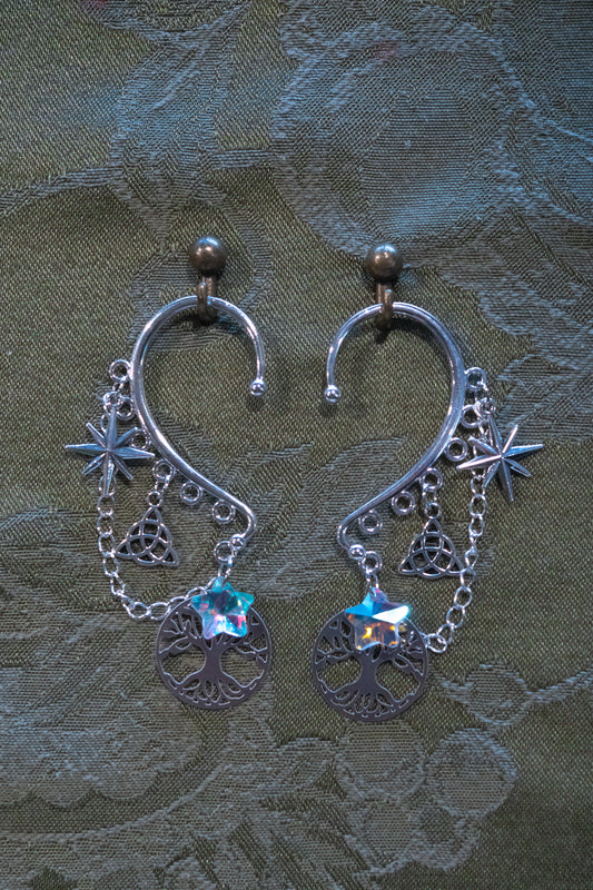 "Stars of the Future" - OOAK Earcuff Pair