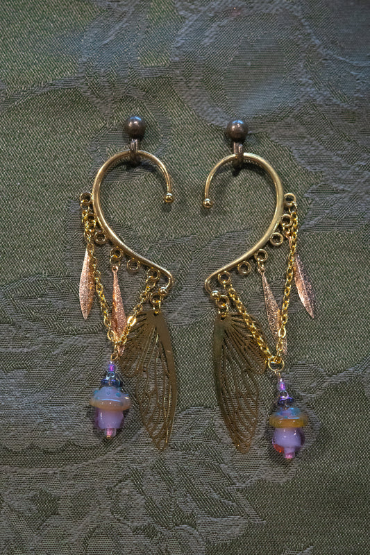 "Lavender Pixie" - OOAK Earcuff Pair