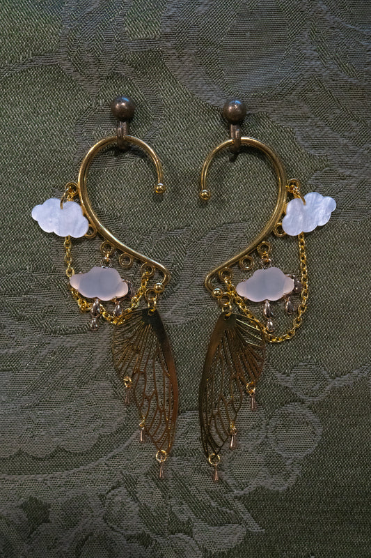 "Into the Clouds" - OOAK Earcuff Pair