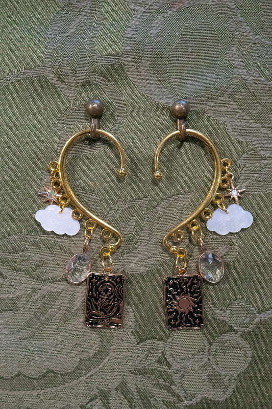 "Kiss of the Sun" - OOAK Earcuff Pair