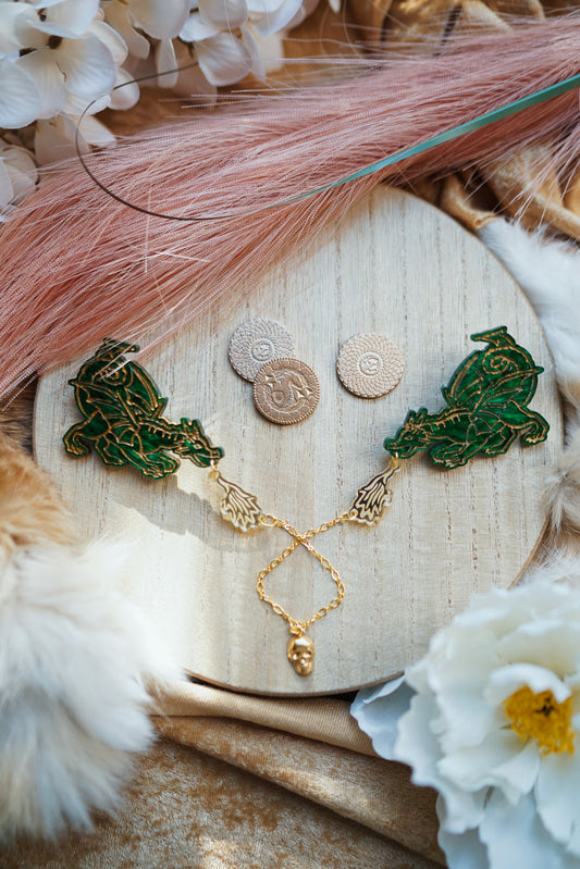 The Rising Drake Collar Pins