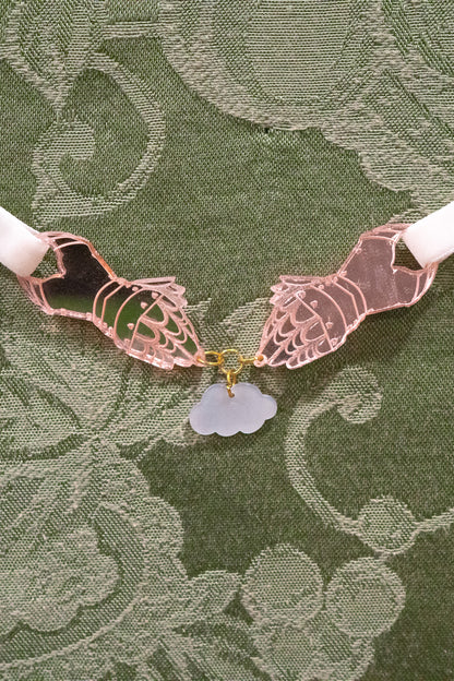 The Knight's Trinket Choker - White