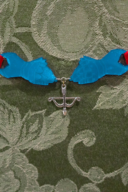The Knight's Trinket Choker - Red