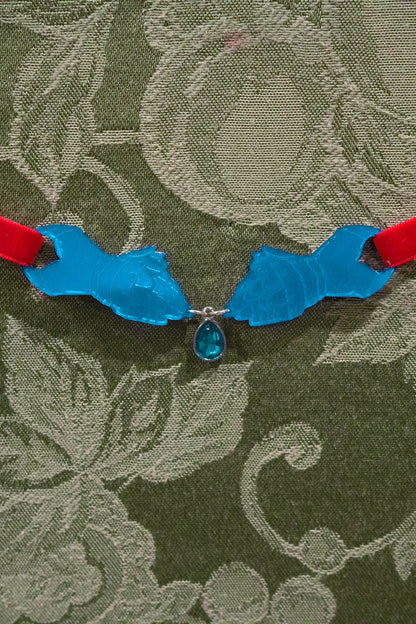 The Knight's Trinket Choker - Red
