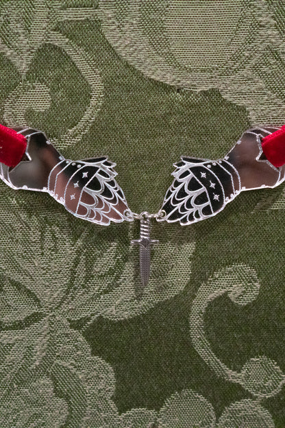 The Knight's Trinket Choker - Red
