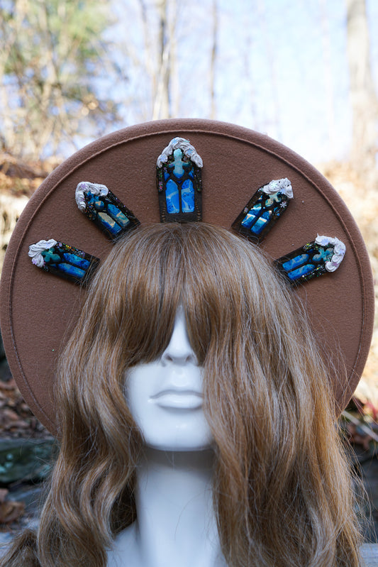 Icicle Glimmer : OOAK Halo Hat