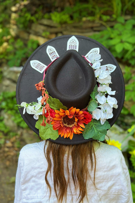 "Turning of Summer" - OOAK Halo Hat