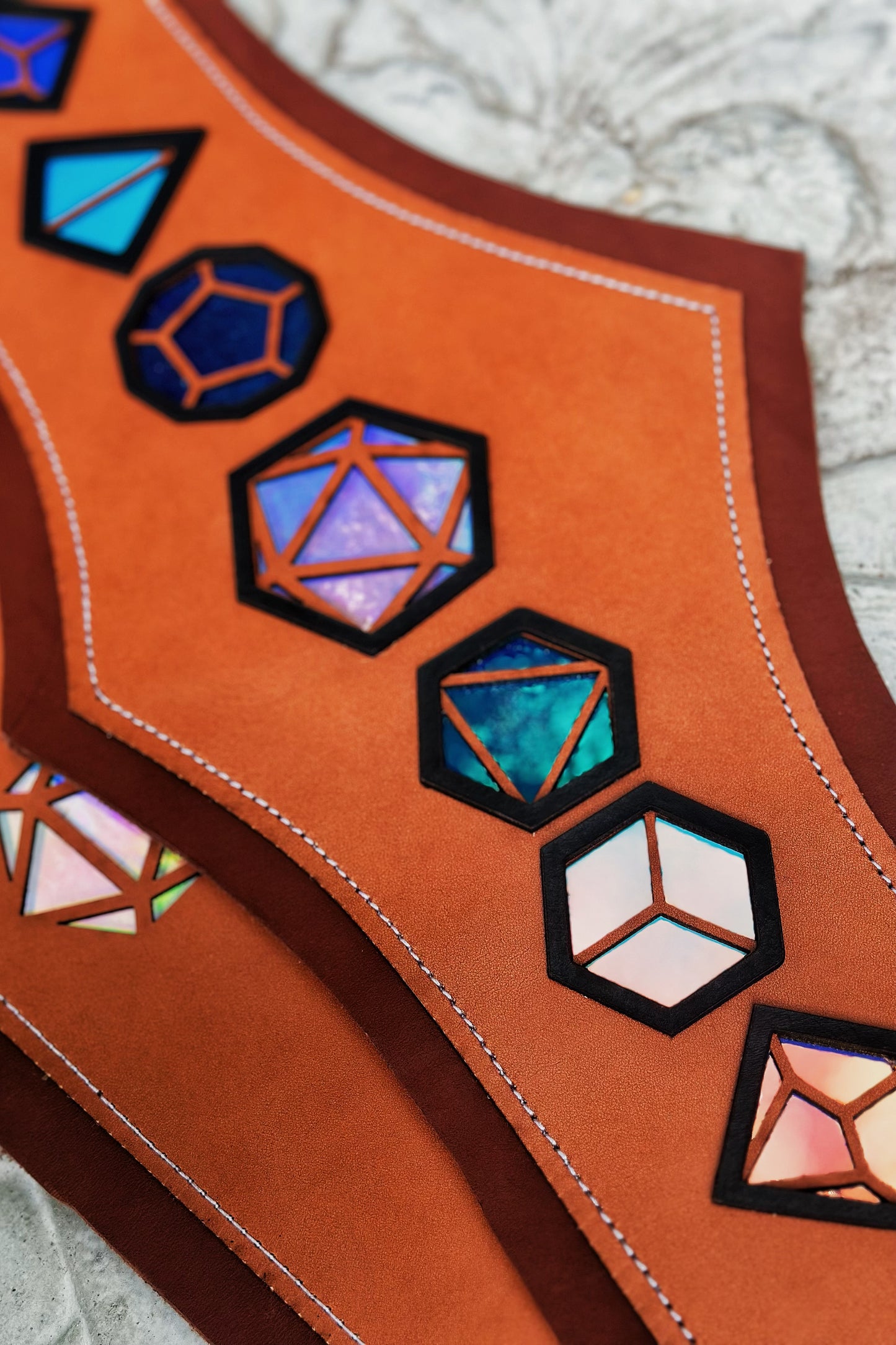 “Master of the Dice" - OOAK Corset Belt - Size LARGE