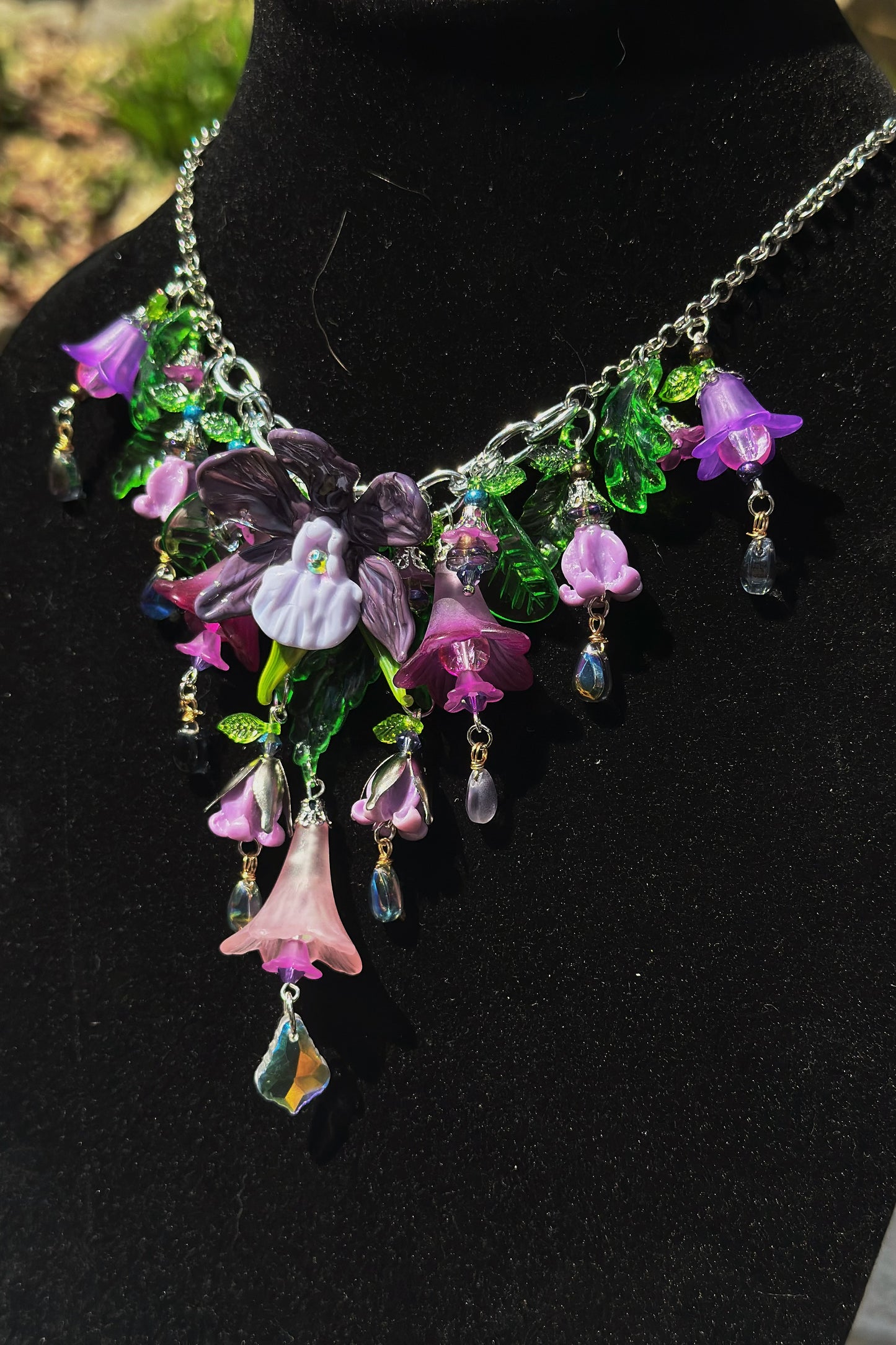 Lavender Dreamer - Flower Fairy Mantle Necklace