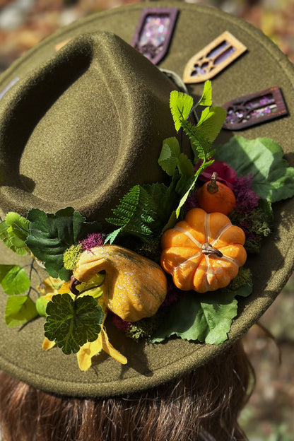 "Harvest Song" - OOAK Halo Hat