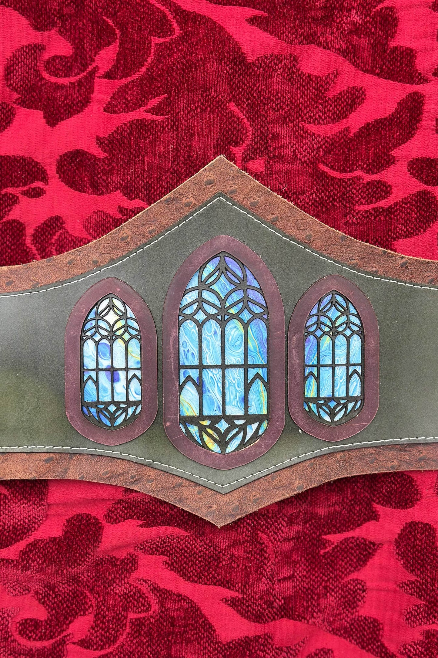 "The Ranger's Sky" - OOAK Corset Belt - Size SMALL