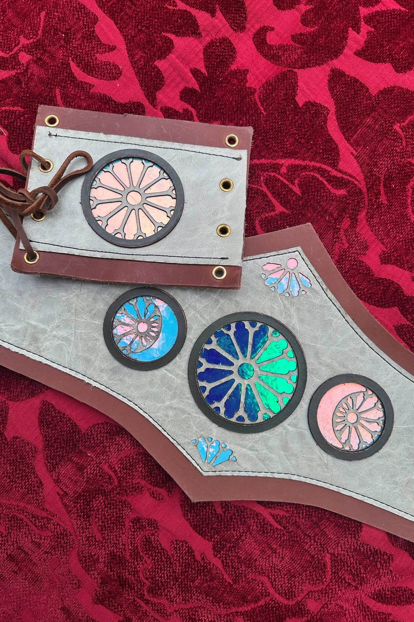 "Moon of Spring" - OOAK Corset Belt - Size EXTRA SMALL