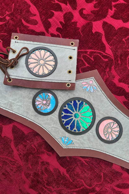 "Moon of Spring" - OOAK Corset Belt - Size EXTRA SMALL