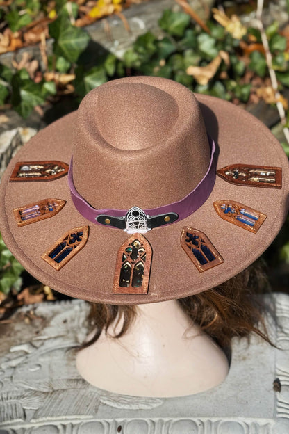 "Ice Flakes" - OOAK Halo Hat