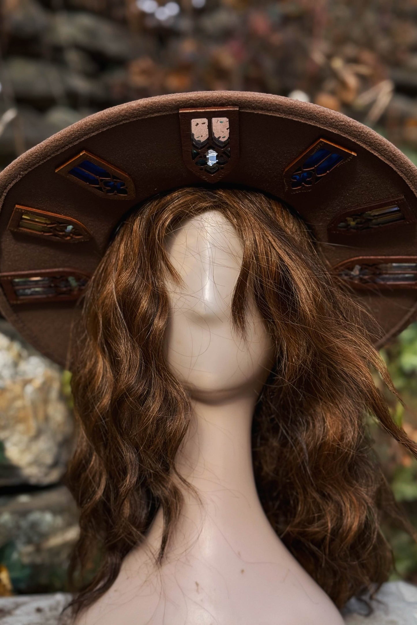 "Ice Flakes" - OOAK Halo Hat