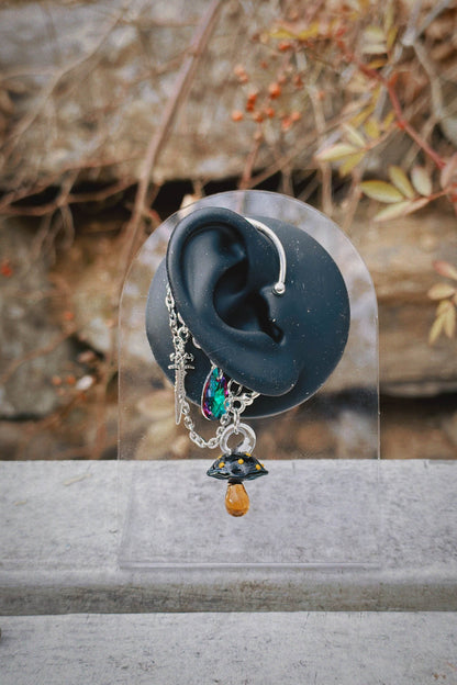 One of a Kind Single Earcuffs - Silver