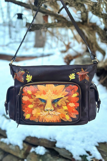 "Ember Bark" - OOAK Traveler's Bag