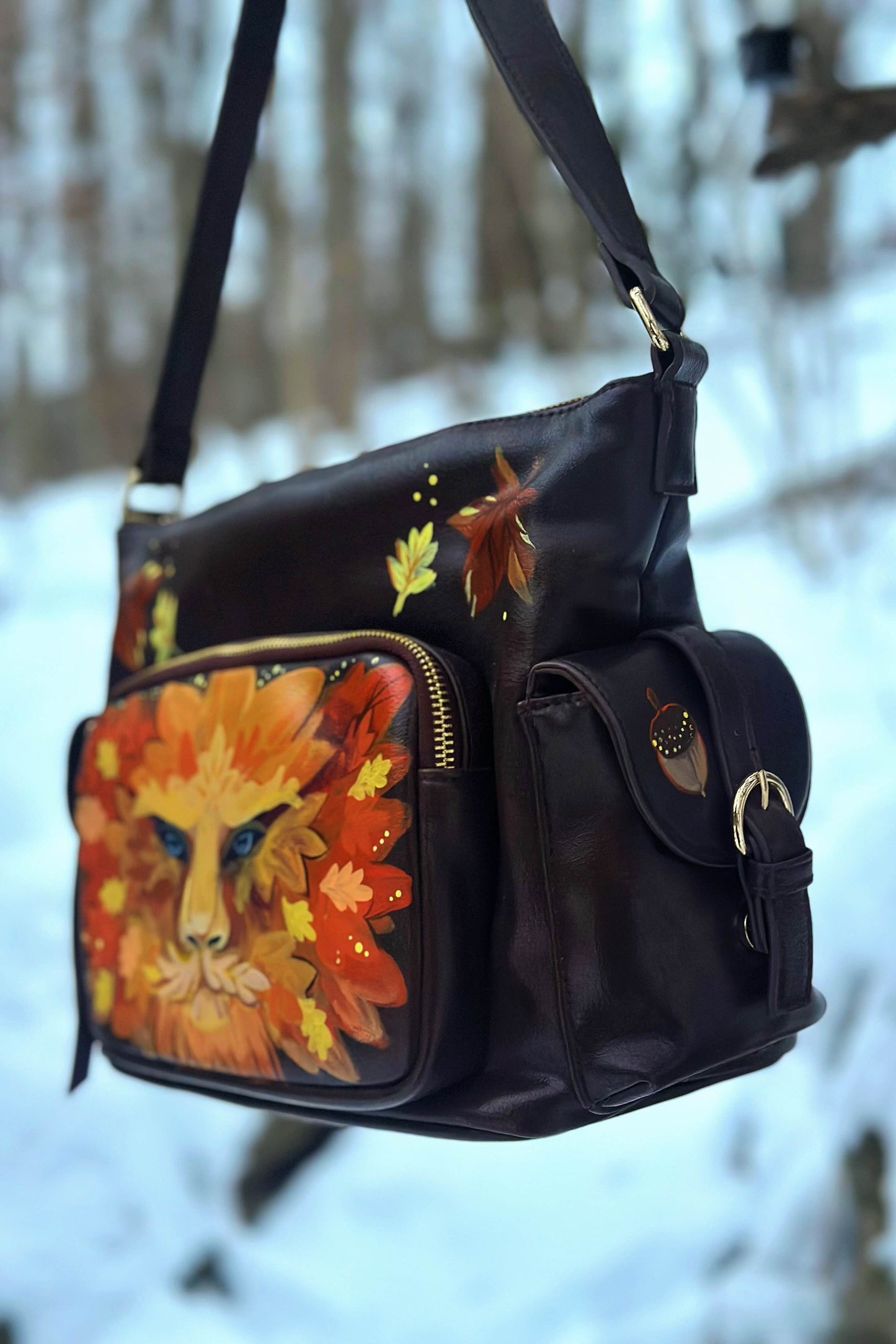 "Ember Bark" - OOAK Traveler's Bag