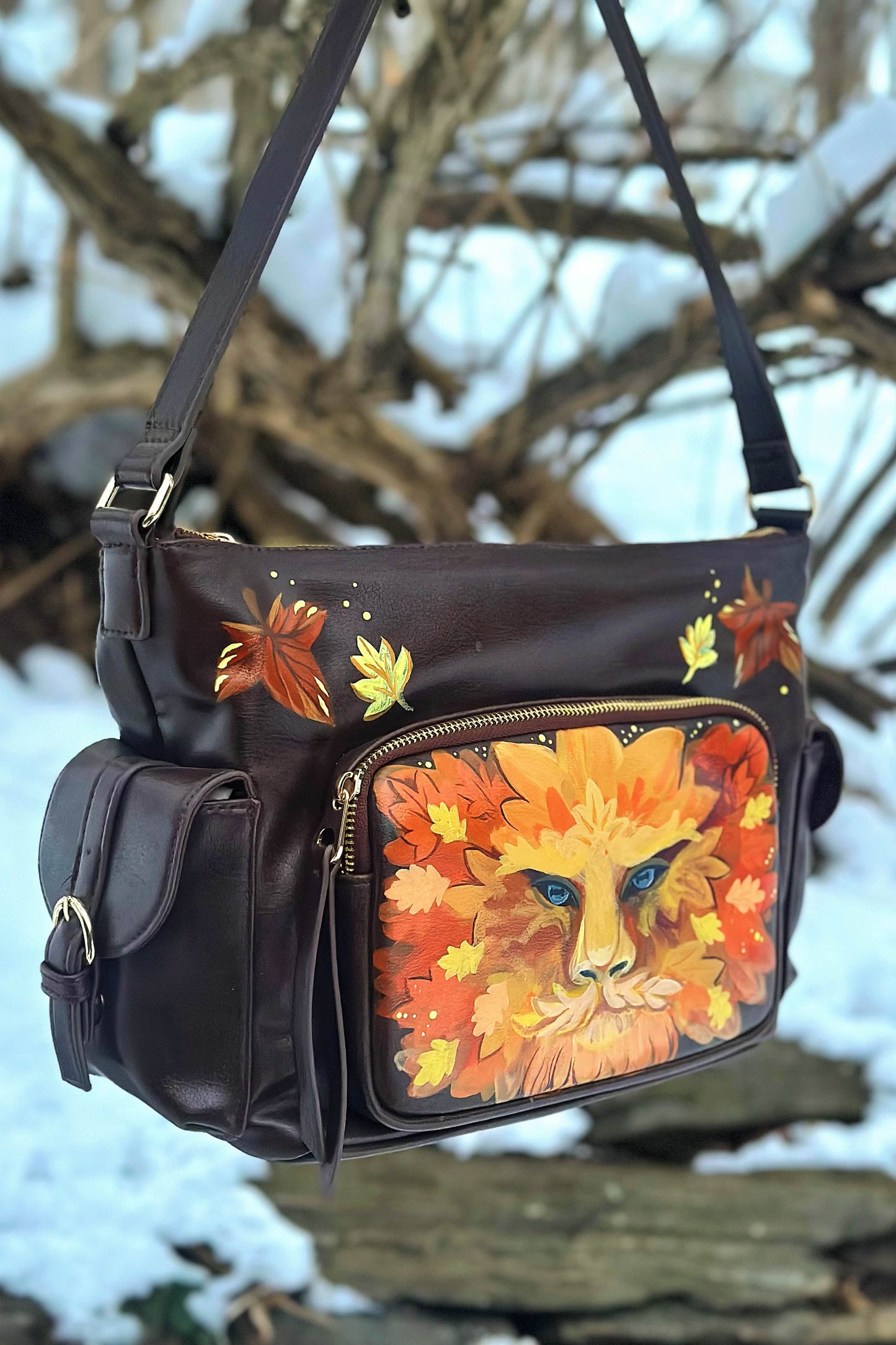 "Ember Bark" - OOAK Traveler's Bag
