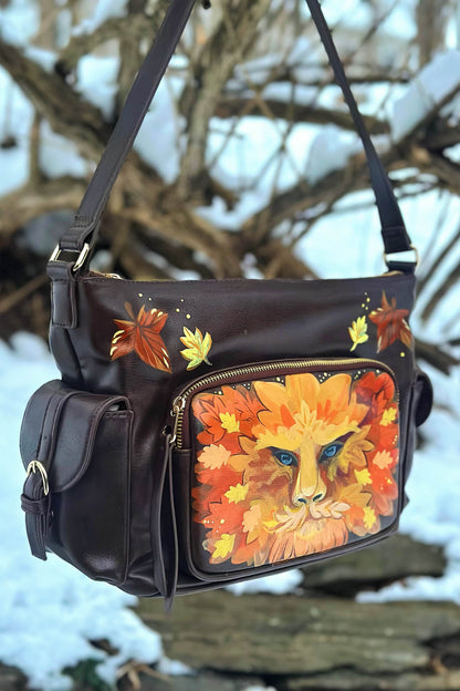 "Ember Bark" - OOAK Traveler's Bag