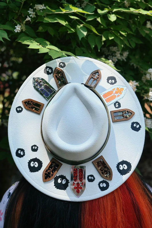 Little Coal Helpers - OOAK Halo Hat