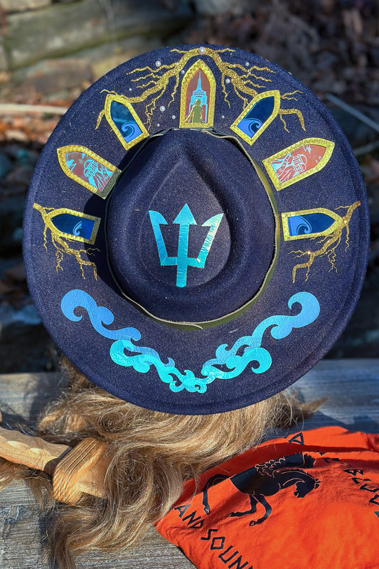 Sun of Poseidon OOAK Halo Hat