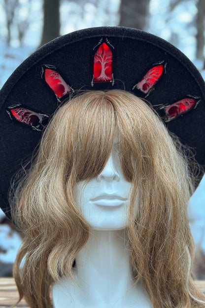 Who's Afraid of the Big Bad Wolf OOAK Halo Hat