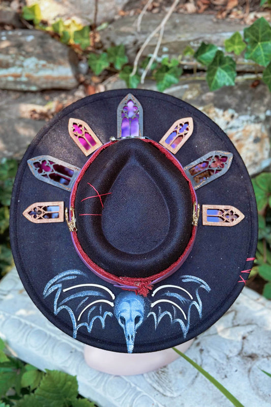"A Very Creepy Lady" - OOAK Halo Hat