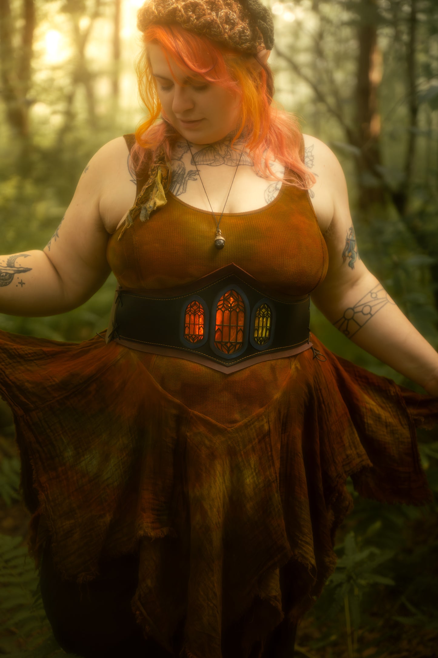 “Master of the Dice" - OOAK Corset Belt - Size LARGE