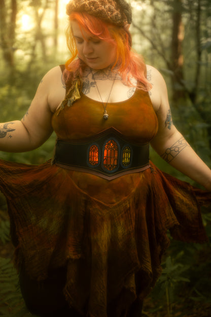 “Master of the Dice" - OOAK Corset Belt - Size LARGE