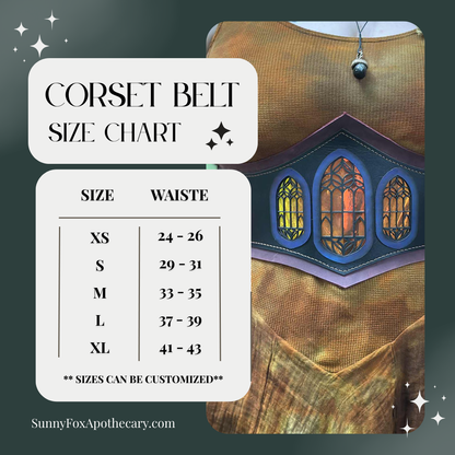 “Master of the Dice" - OOAK Corset Belt - Size LARGE
