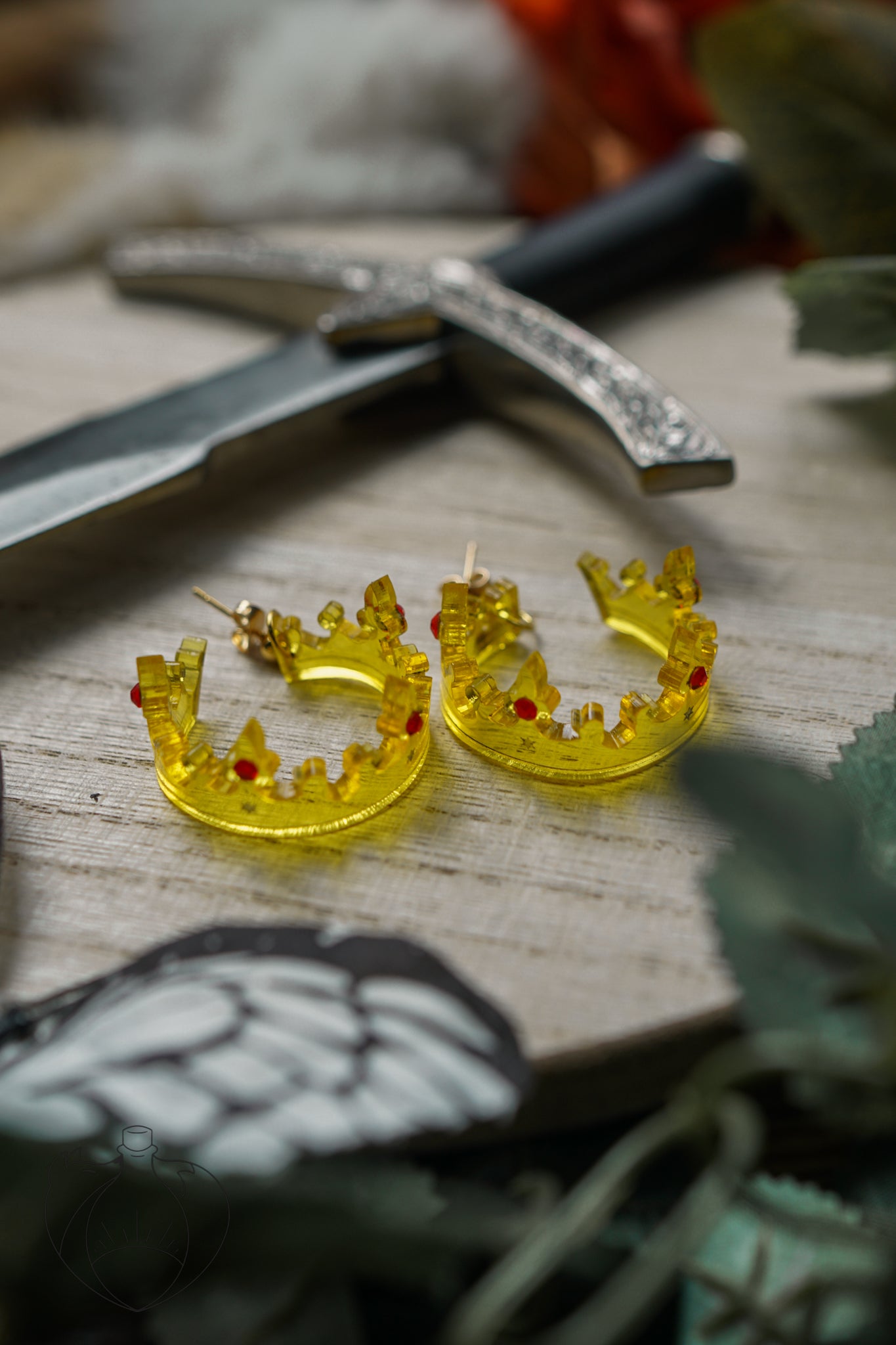 Once and Future Crown Earrings